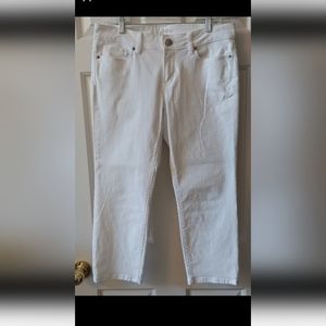 Loft White Modern Crop Jeans Size 29/8